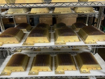 metal finishing services gold products on shelves