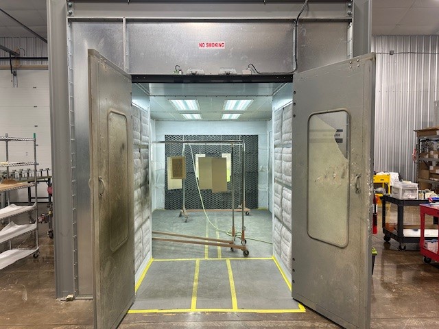 industrial metal finishing equipment in falk precision machine shop 