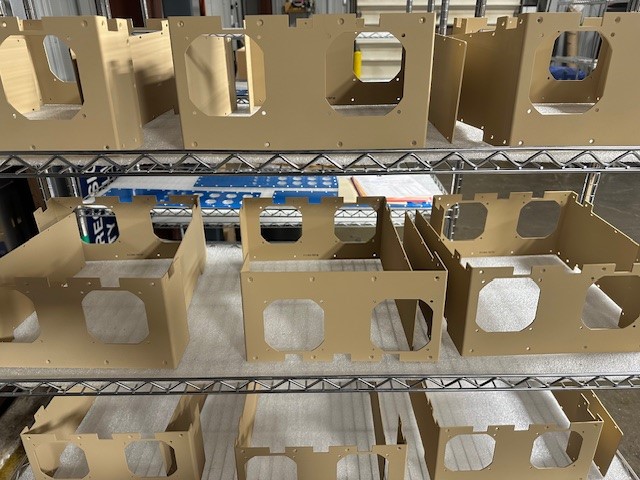 machine shop products on shelves by falk precision